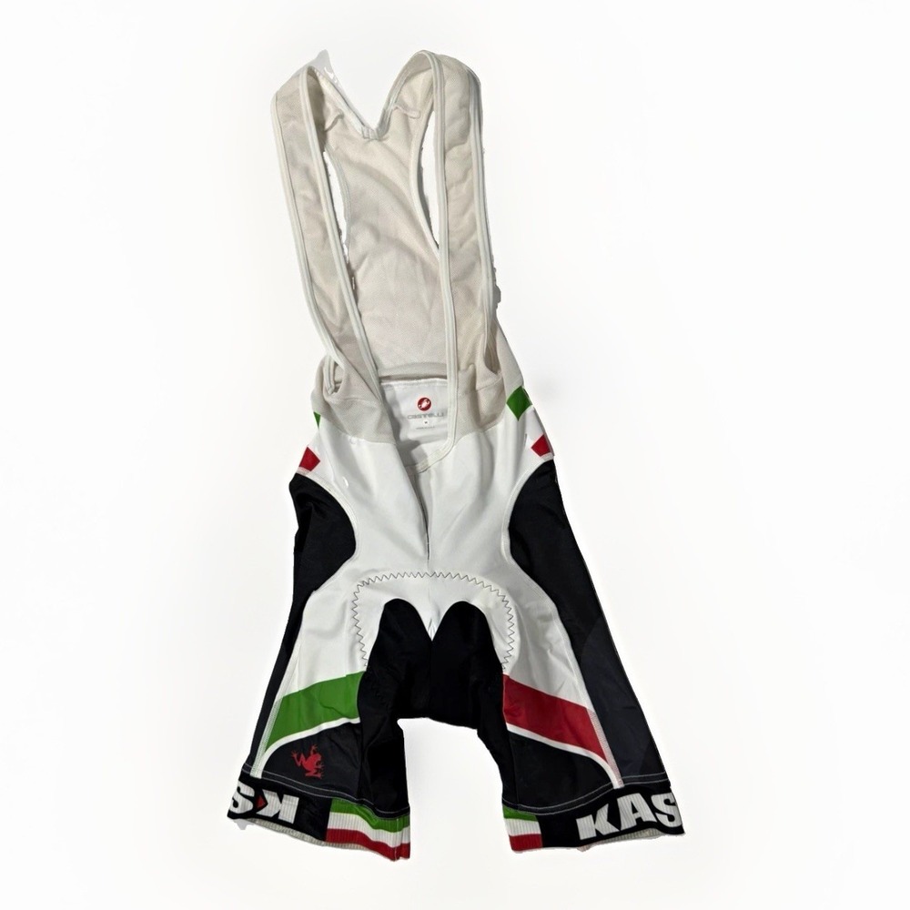 Castelli Rosso Corsa Men's Cycling Bib Shorts M Colorblock Padded Mesh